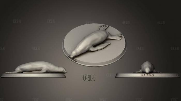 Тюлень-Лев 3d stl модель для ЧПУ